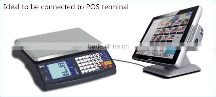 2016 Hot Sales XFOC-30KRS LCD Display Electronic Commercial Scale