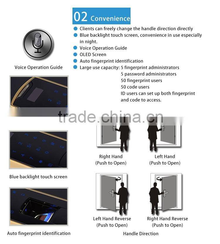 hot selling digital fingerprint door lock with access control system