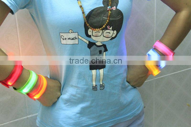 Sport bracelet wrist band Nylon fashion LED