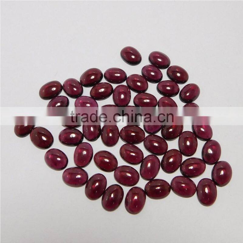 NATURAL GARNET CABOCHON GOOD COLOR & QUALITY 6X8 MM OVAL LOT