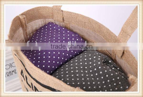 Customized jute tote bag Small jute bag