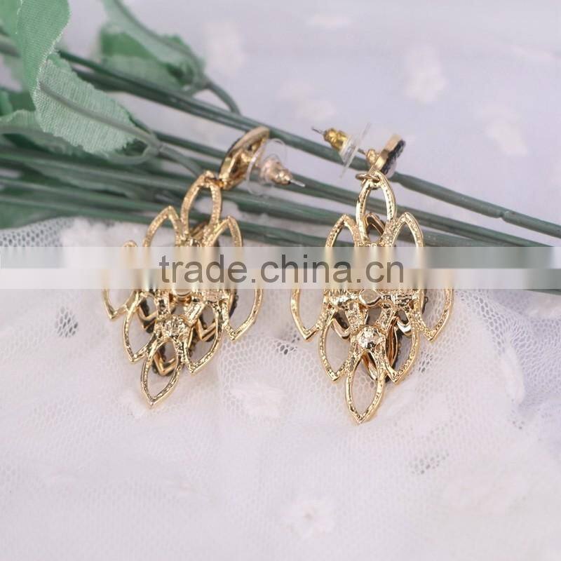 Crystal Zircon Fancy Stud Earring New Latest Gold Earring Designs Earring For Women