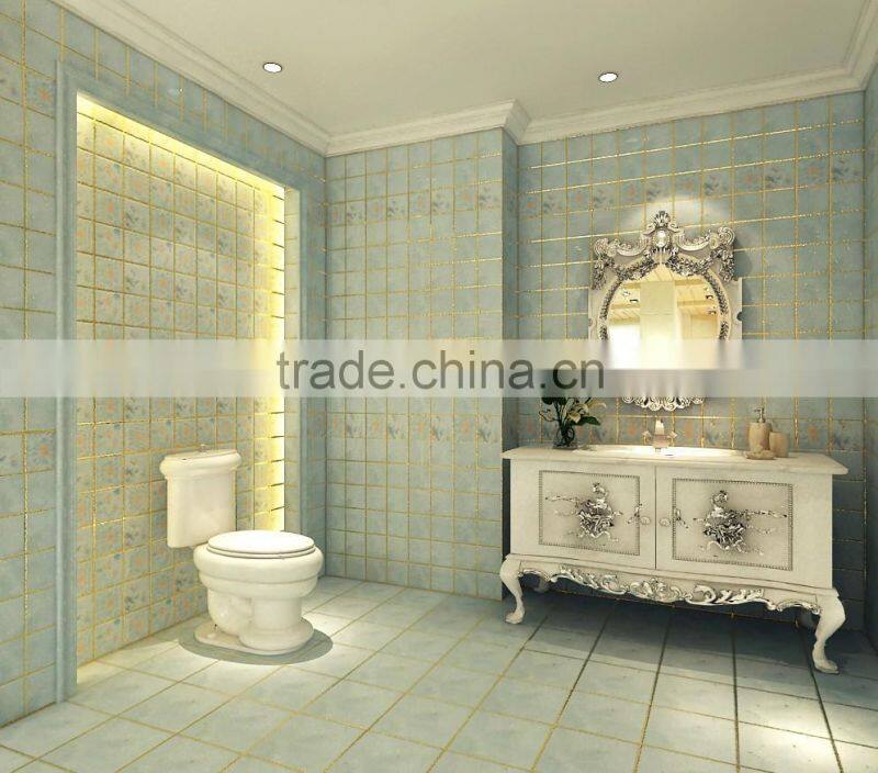 gilded glaze bathromm kitchen tiles made in china