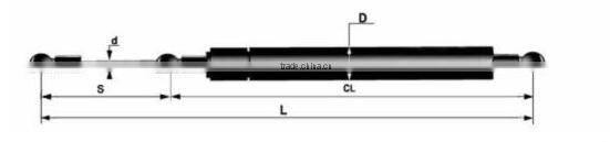 OEM is accept furniture piston gas spring(ISO9001:2008)