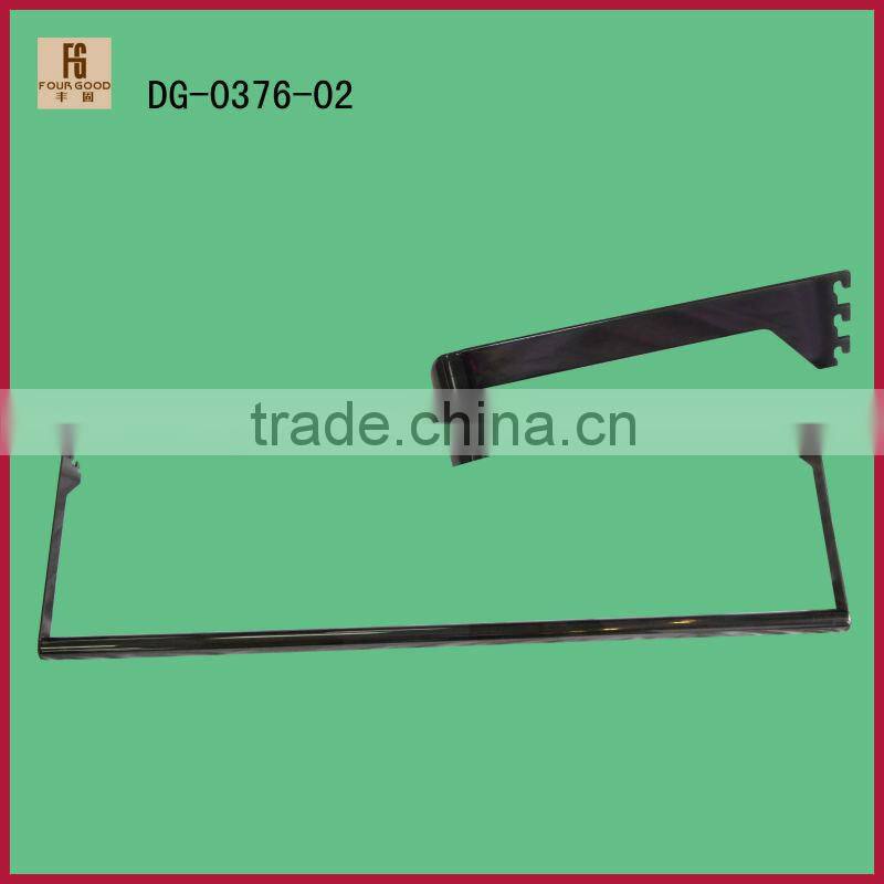 Steel u hang rail garment hanging rails / metal clothes hanging rack