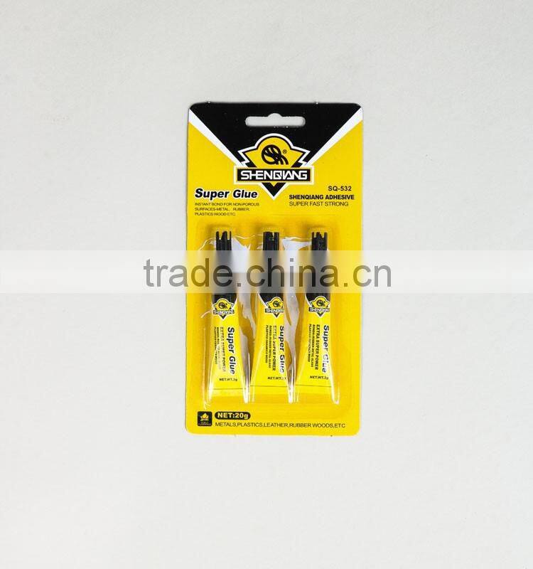Super glue in aluminium tube 1.5g,3pc Cyanoacrylate adhesive in aluminium tube 3g