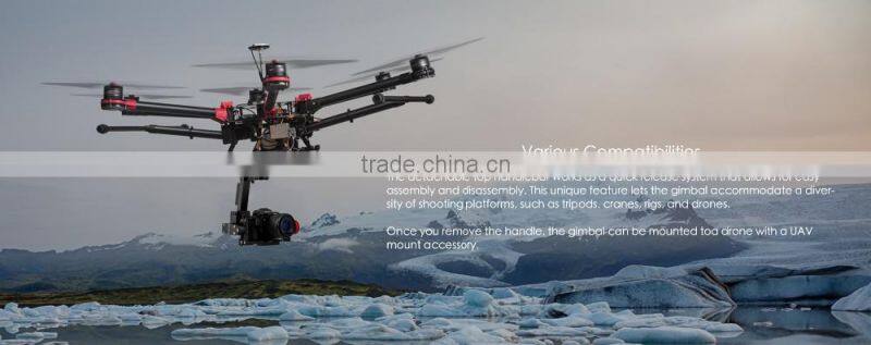 NEW ITEM! H4 3 axis gimbal brushless mirrorless camera gimbal stabilizer