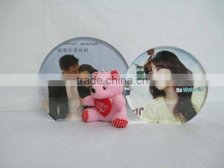 semi-circle acrylic magnetic photo frame