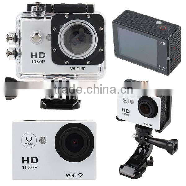Wifi Full HD 1080P Mini Action Camera 30M Waterproof 12MP Sport Camcorder w/ 2inch LCD