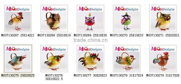 New Design Art Decor Rooster Cheap Metal Watering Can