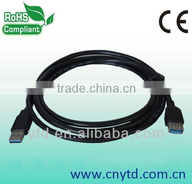 Fast charge and sync data round shape blue micro usb 3.0 cable