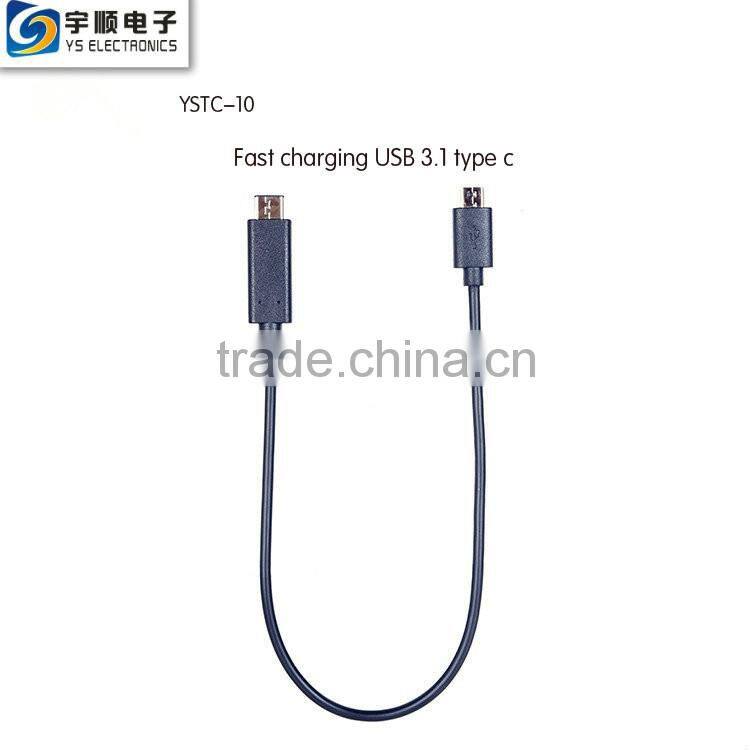 High Speed Charging USB Cable Type C Cable USB cable black data charging USB 3.1/3.0 type c cable to USB