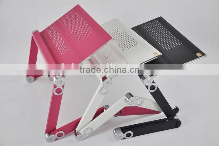 Multifunctional folding comfortable portable laptop stand with mouse pad