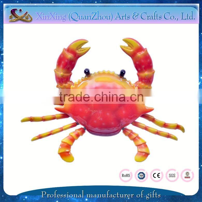 Bobble crab tourist souvenir fridge magnet