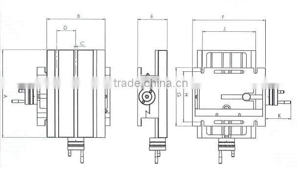 AKP Cross Working Table for Milling and Drilling Machine