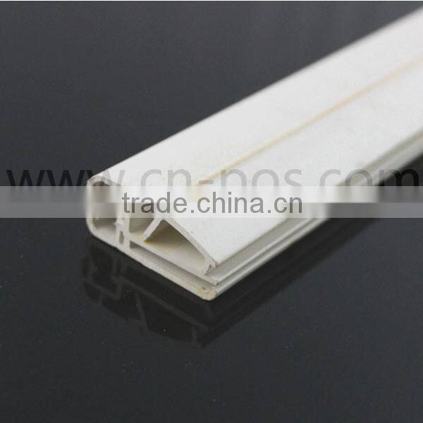 supermarket pvc profiles transparent for display holding