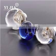 Amethyst Antique Brass Interior Drawer Glass Knob with Metal Base