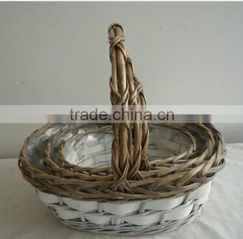 handmade different colors reusable decorative storage baskets