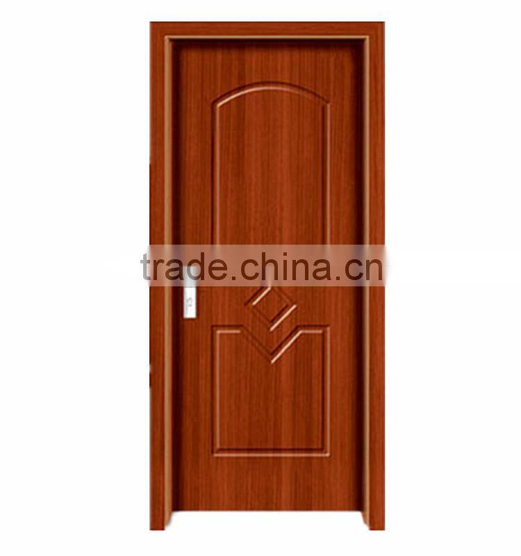 High quality PVC interior wood door with floor price