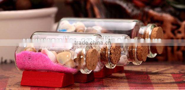lovely wishing bottle with shell charm , penicillin bottle floating bottle wishing bottle as gift