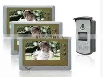 6 wire apartment & house 7inch video IC/ID unclooking access intercom system