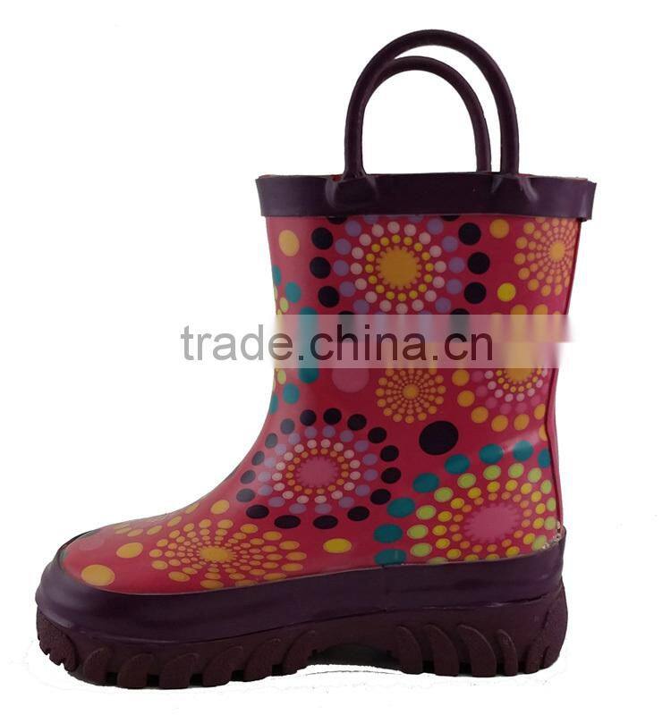 Girls cheap pvc rain boot pure color pvc rain boots