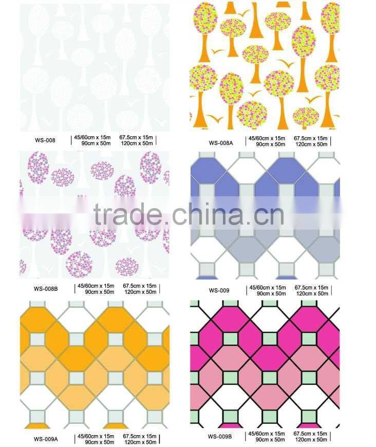 Vinyl Static Cling Privacy Stained Glass Decorative Window Film