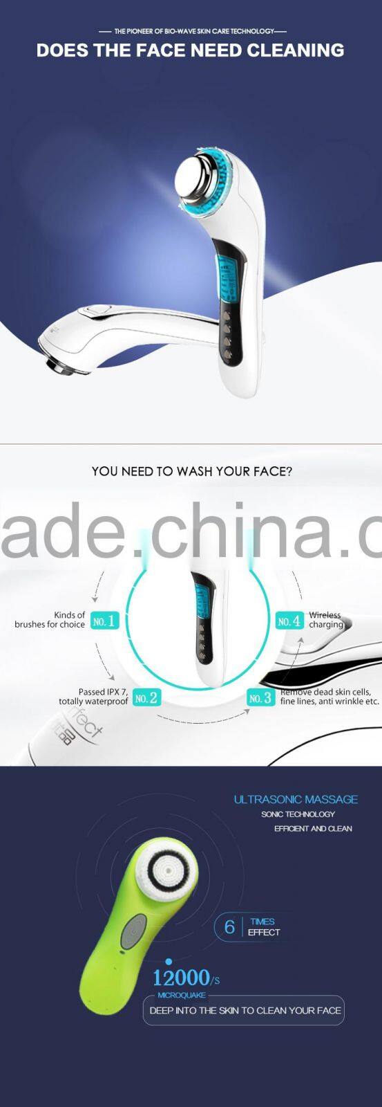 BP-M0151 photon ultrasonic beauty machine with ISO9001 and ISO13485 approved