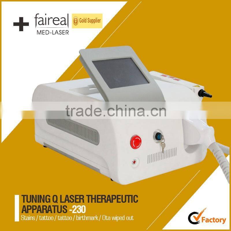 Active Q Switched Nd Yag Laser 1064nm & 532nm Laser Beauty Equipment Laser Tattoo Removal Q Switch Nd Yag Laser