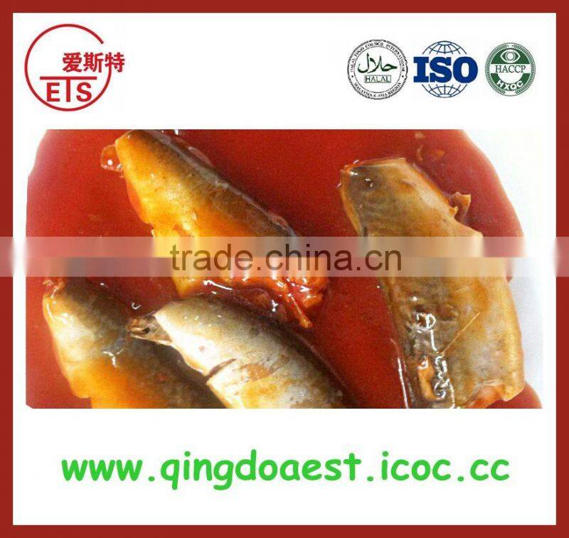 Tomato sauce flavor in canned fish