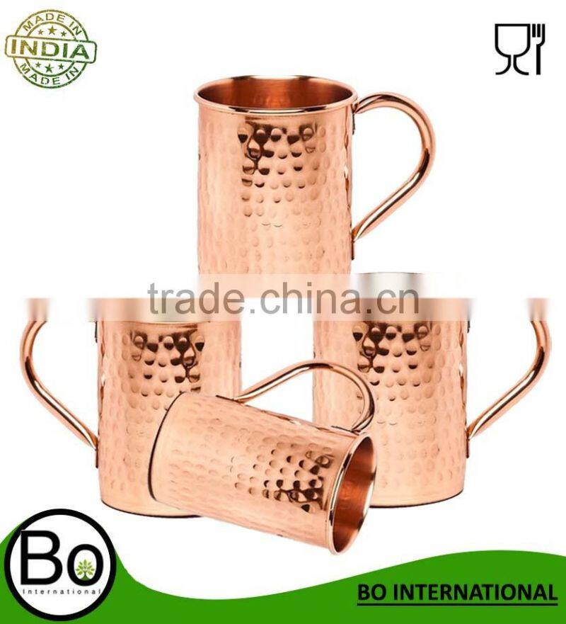 Copper Moscow Mule Hammered Mug 100% No Lining 16oz
