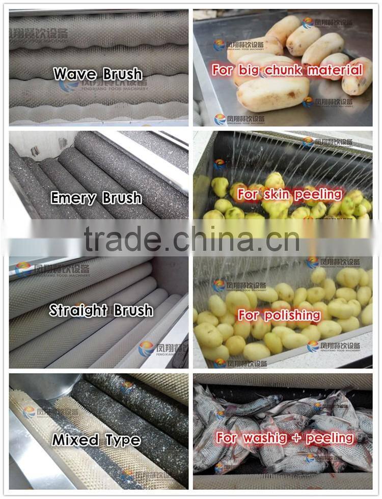 Brush Type Fish Scale Removing Scaling Remover Processing Machine
