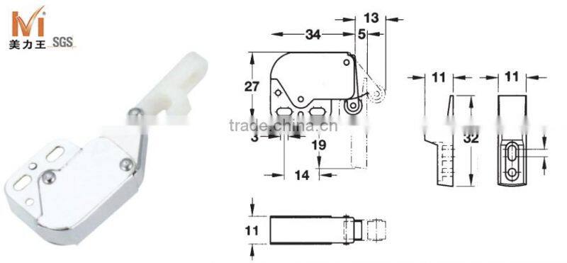 Kitchen Cabinet Cupboard Push To Open Touch Mini Latch