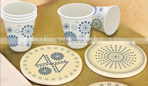 white disposable paper bowl