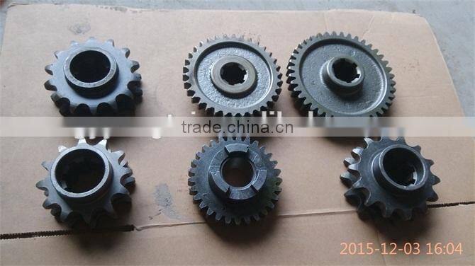 China GN121 GN151 gear shaft for gearbox, Gongnong 151 gears and gear shafts