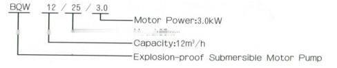 Explosion-Proof submersible Motor Pump for Mine