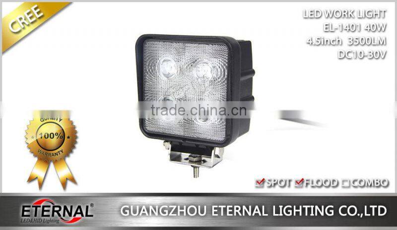 4.5in 40W high power 4x4 powersports ATV UTV motorcycle led work light