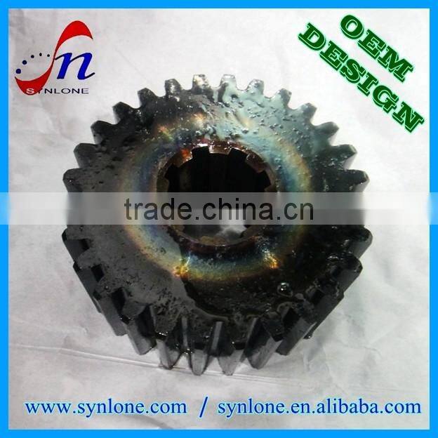 High quality precision-machined spline spur gear with 100% inspection