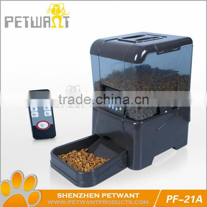 decorative dog feeders PF-21 automatic pet feeder with remote controller