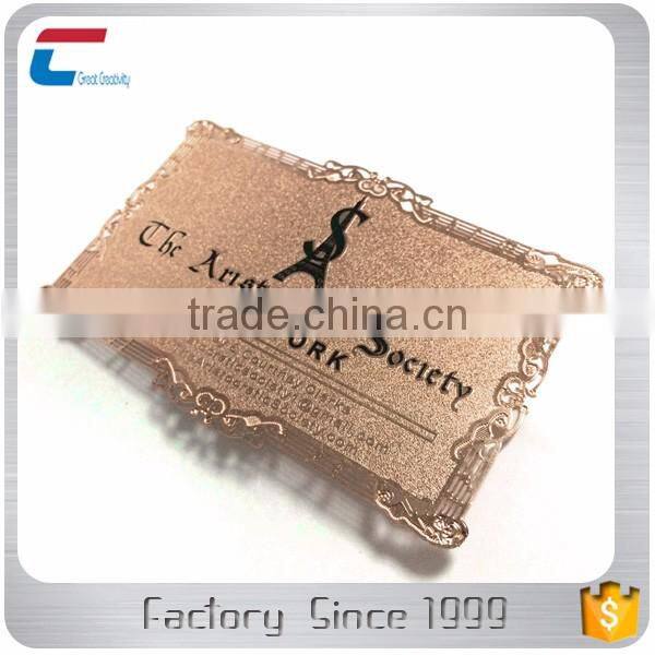 Customized Matte Black Laser Stainless Steel Metal Card