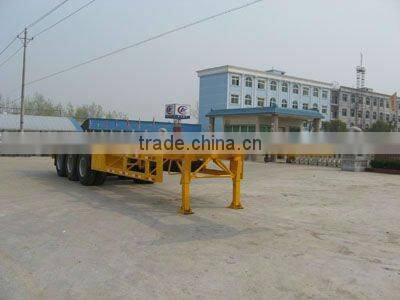 Chinese tri axle 60cbm 3axle truck trailer for sale