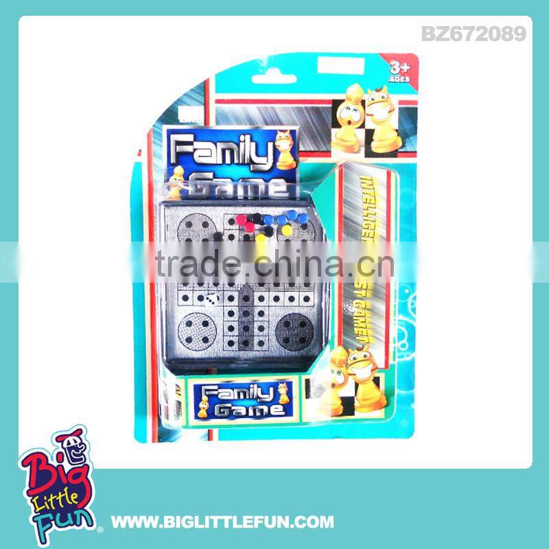 Alloy toys backgammon checkers chess game set