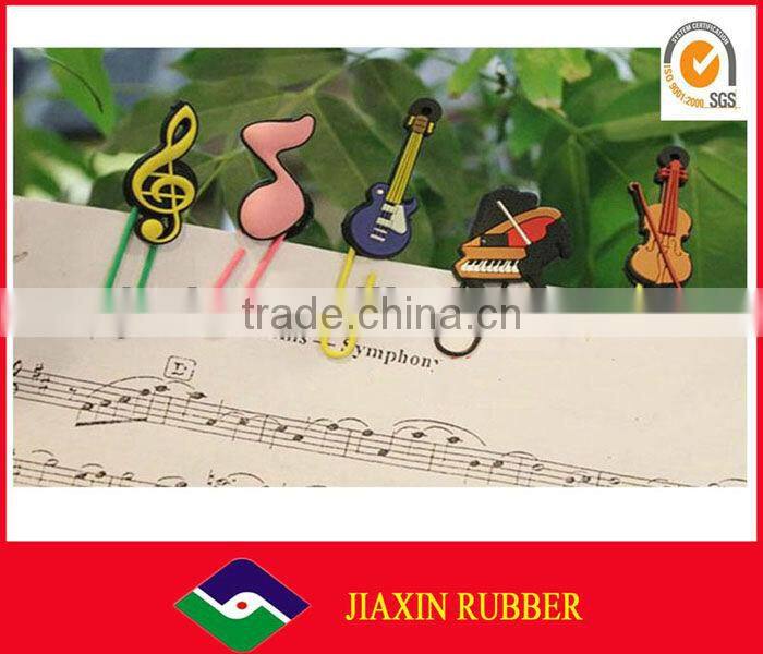 Colorful silicone/pvc bookmarks for christmas JX-10032