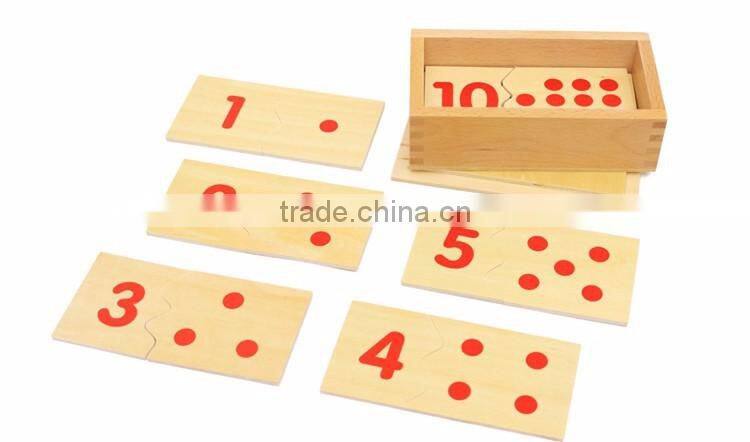 Wooden educational toys Math montessori material for kindergarten
