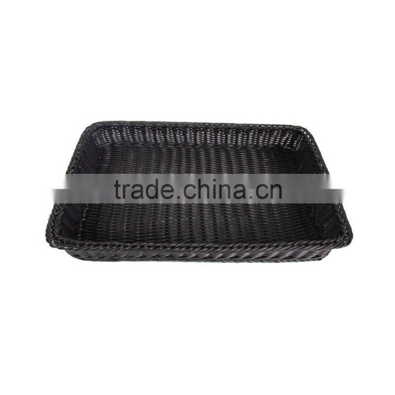 Rectangular PP rattan supermarket display