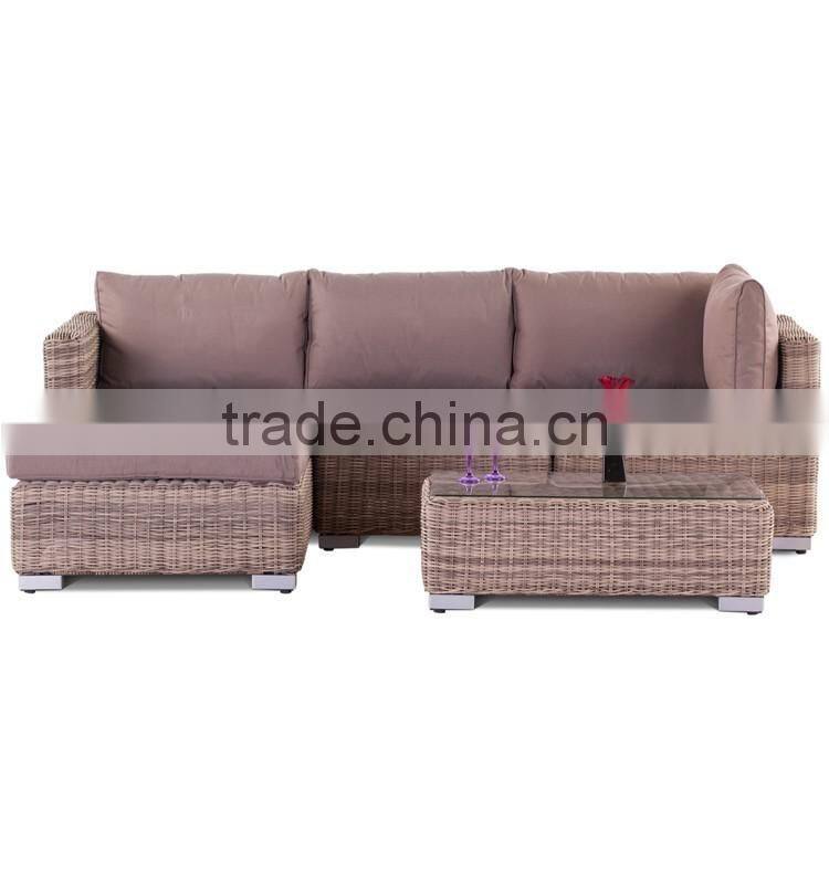 S&D new designs hand woven wicker sofa furniture garden furniture