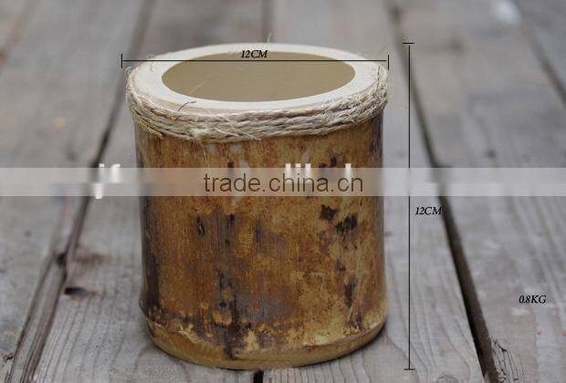 Home design 5 inch succulent plant small wood flower planter