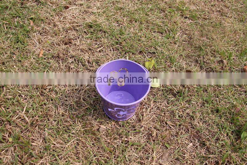 painting designs types of hollow sunflower heart shape gold metal metallic flower vase