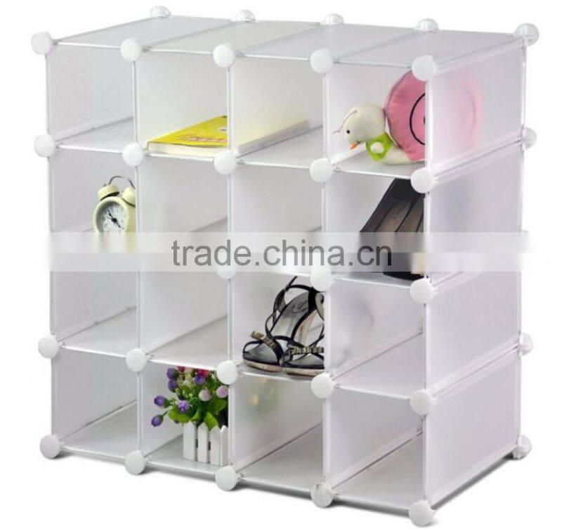 Store More Multi Compartment White Plastic Storage Cubes