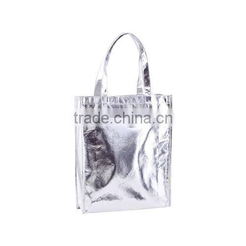 Portable laminated shopping bag